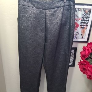 Metallic Black Pants , M